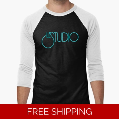Le Studio Baseball Jersey Aqua Blue Logo